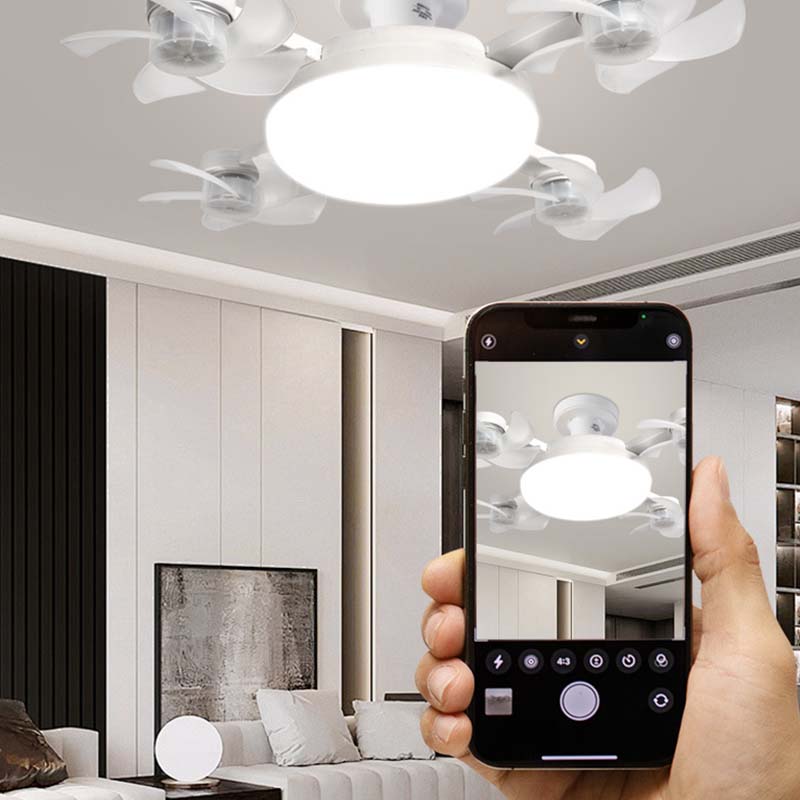 🌀 New ceiling fan light with E27 socket – 2-in-1 quiet LED fan with remote control. energy-efficient combination of cooling and lighting for the home. in the bedroom