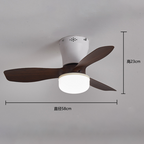 🌀 New ceiling fan light with E27 socket – 2-in-1 quiet LED fan with remote control. energy-efficient combination of cooling and lighting for the home. in the bedroom