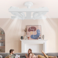 🌀 50% OFF NOW! 💡 Modern 2-in-1 LED Ceiling Fan Light – Dimmable & remote controlled – Quiet motor. sleek design – perfect for living rooms or bedrooms ✨