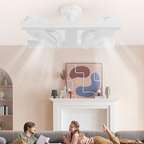 🌀 50% OFF NOW! 💡 Modern 2-in-1 LED Ceiling Fan Light – Dimmable & remote controlled – Quiet motor. sleek design – perfect for living rooms or bedrooms ✨