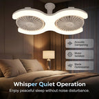 💡🌀 50% OFF! Double-head LED ceiling fan with light – 2 independent heads. 3 speeds. and remote control – Perfect for large rooms ✨