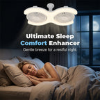 💡🌀 50% OFF! Double-head LED ceiling fan with light – 2 independent heads. 3 speeds. and remote control – Perfect for large rooms ✨
