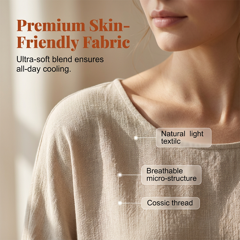 👚 50% OFF NOW! 🌿 Women's Cotton Linen Half Sleeve Top ＆ Pants Set – Breathable & lightweight – Perfect for summer. office or casual days – relaxed fit with natural texture 🌸✨