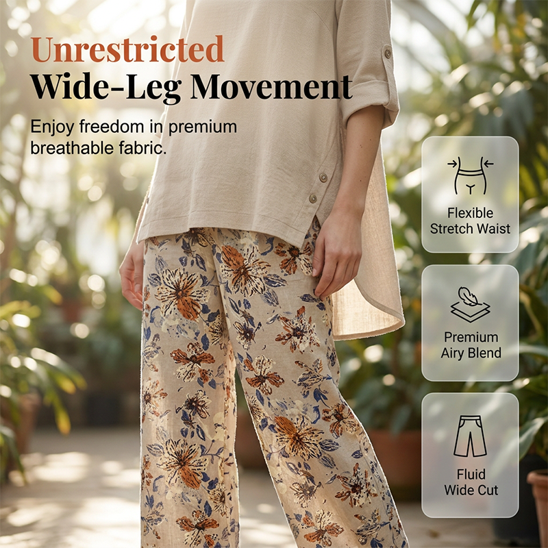 👚 50% OFF NOW! 🌿 Women's Cotton Linen Half Sleeve Top ＆ Pants Set – Breathable & lightweight – Perfect for summer. office or casual days – relaxed fit with natural texture 🌸✨