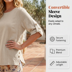 👚 50% OFF NOW! 🌿 Women's Cotton Linen Half Sleeve Top ＆ Pants Set – Breathable & lightweight – Perfect for summer. office or casual days – relaxed fit with natural texture 🌸✨