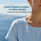 Women's Summer Round Neck Elegant Solid Color Dress