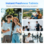 Portable Chewable Toothpaste Tablets for Fresh Breath - 30 Pack