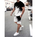 🌴 Dynamic Print Co-Ord Set for Men — Breezy Summer 2-Piece with Oversized Silhouette