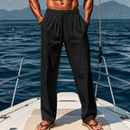 👖 Men's Trendy Linen Loose Fit Pants with Pockets