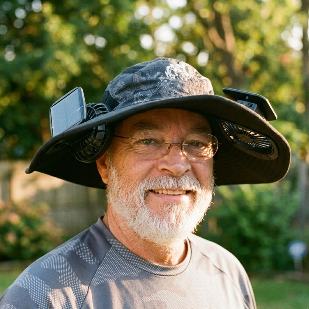 Stay Cool Under the Sun – Solar-Powered Fan Visor Hat ☀️❄️🧢