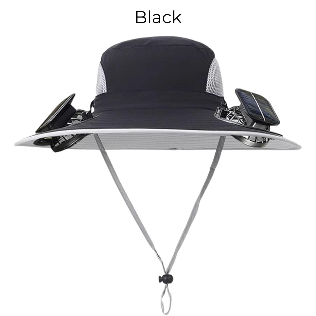 Stay Cool Under the Sun – Solar-Powered Fan Visor Hat ☀️❄️🧢