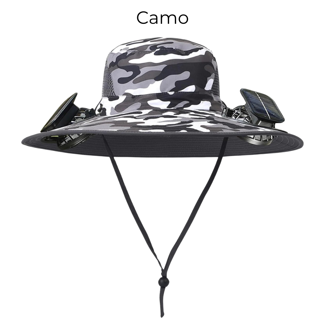 Stay Cool Under the Sun – Solar-Powered Fan Visor Hat ☀️❄️🧢